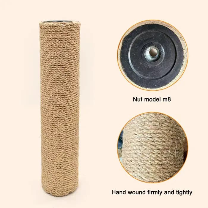 Piliers de remplacement robustes en corde de sisal pour arbre à chat DIY