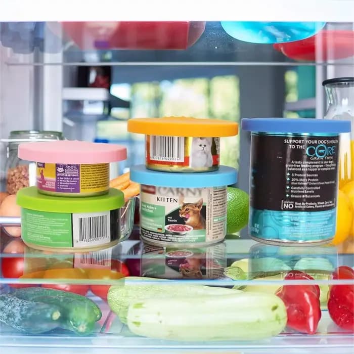 Couvercle de stockage et de conservation des aliments pour animaux de compagnie