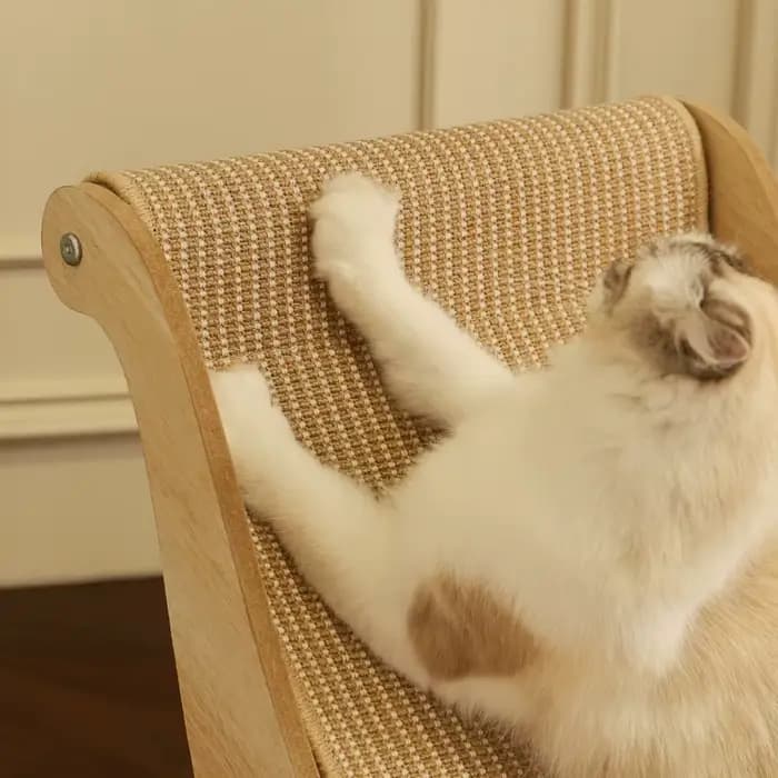 Planche à gratter pour chat, chaises à bascule, lits, hamac réglable et détachable, en bois de Sisal et de chanvre, panier suspendu confortable pour animaux de compagnie