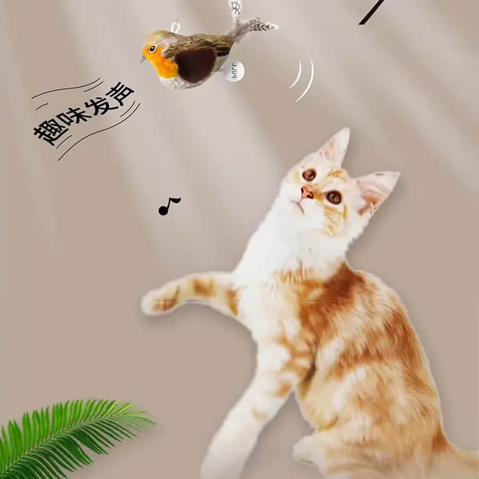 Baguette en Forme d'Oiseau pour Chat