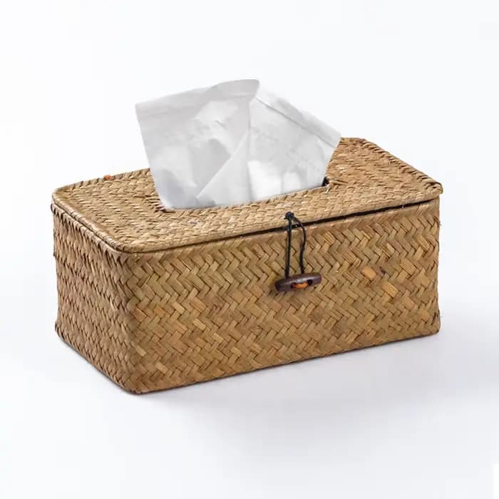 Nouvelle boîte à mouchoirs en rotin