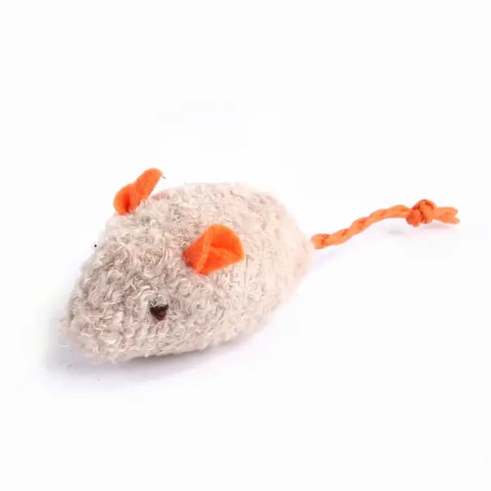 Jouets pour chats en forme de souris, préremplis de catnip, en fausse fourrure, jouets interactifs pour chats d'intérieur