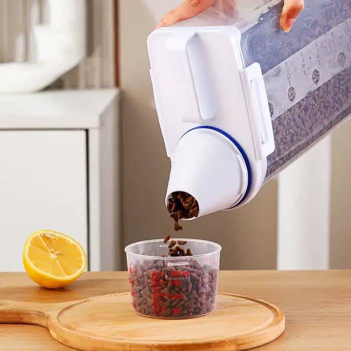 Seau de nourriture pour chien et chat de 2kg