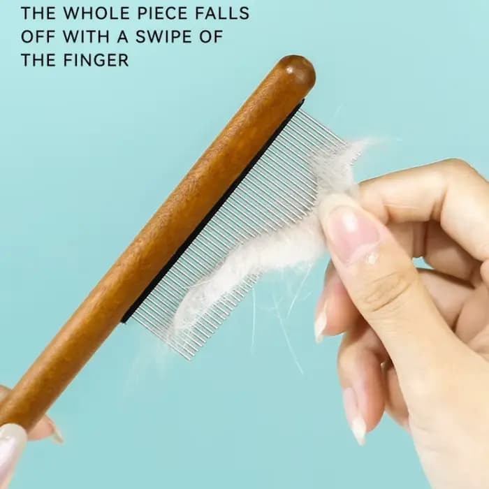 Peigne pour chat, brosse en bois, dissolvant de poils d'animaux, brosse de Massage pour chats, peignes de toilettage pour chats, ouverture des nœuds, brosses pour chiens