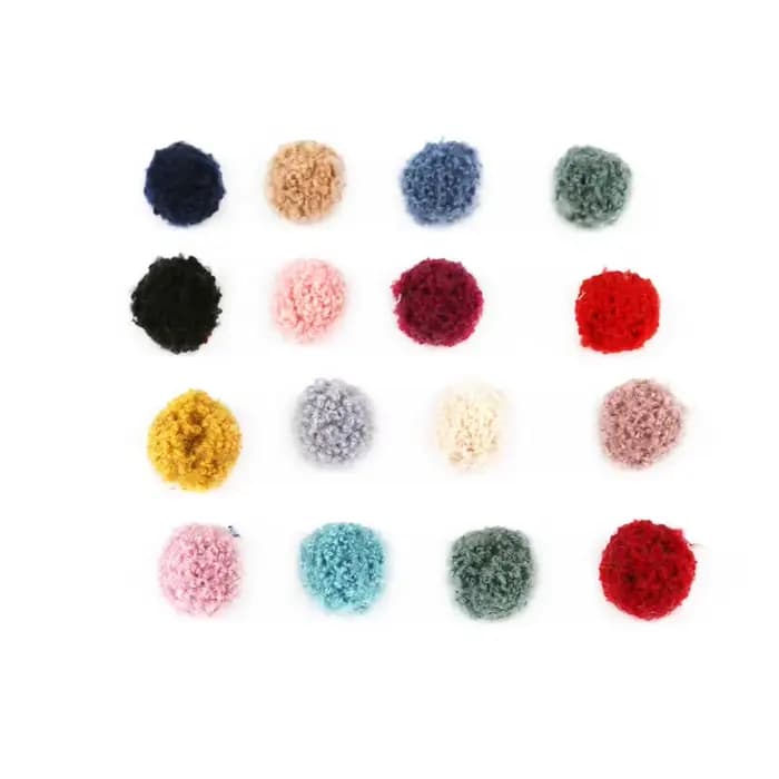 Pompon doux 15/20mm, 10 pièces/lot