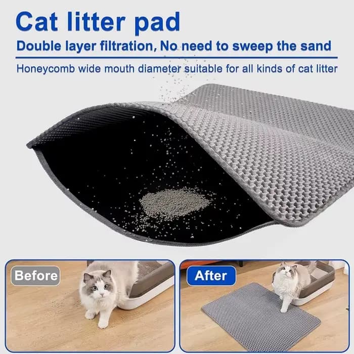 Litière imperméable pour chat