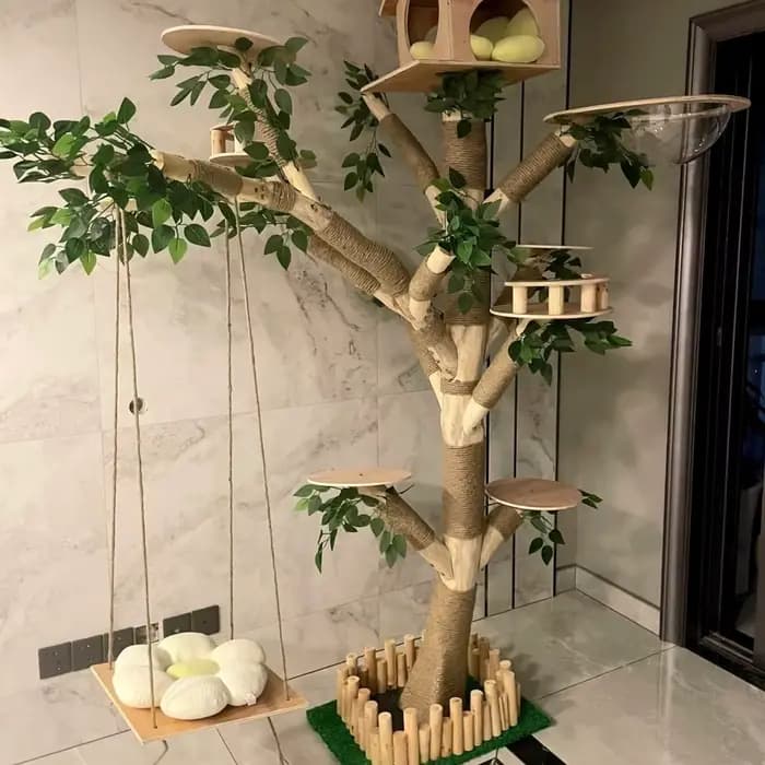 Arbre de simulation d'intérieur pour chat