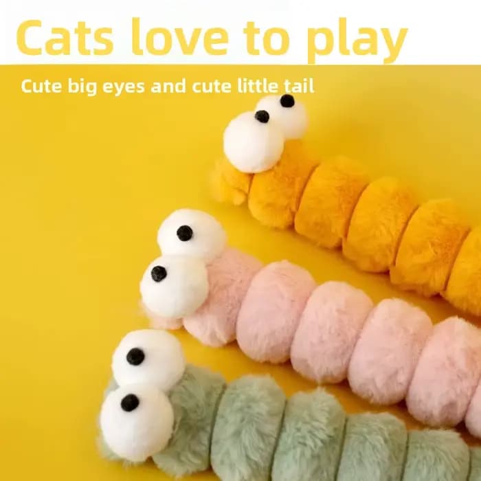 Jouet à mâcher en peluche pour chat, bâton de morsure douce, herbe-aux-chats, chaton, coussin, chenille, oreiller, bâton Teaser, fournitures de jouets interactifs pour chat