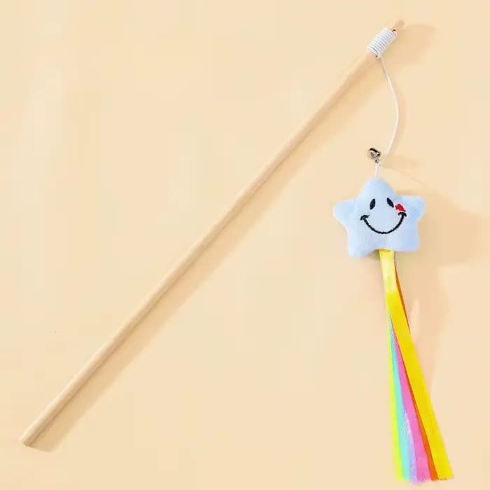 Jouets en bois pour chats, bâton Teaser, tortue résistante aux morsures, jouets interactifs et durables pour chats avec cloche, produits pour animaux de compagnie