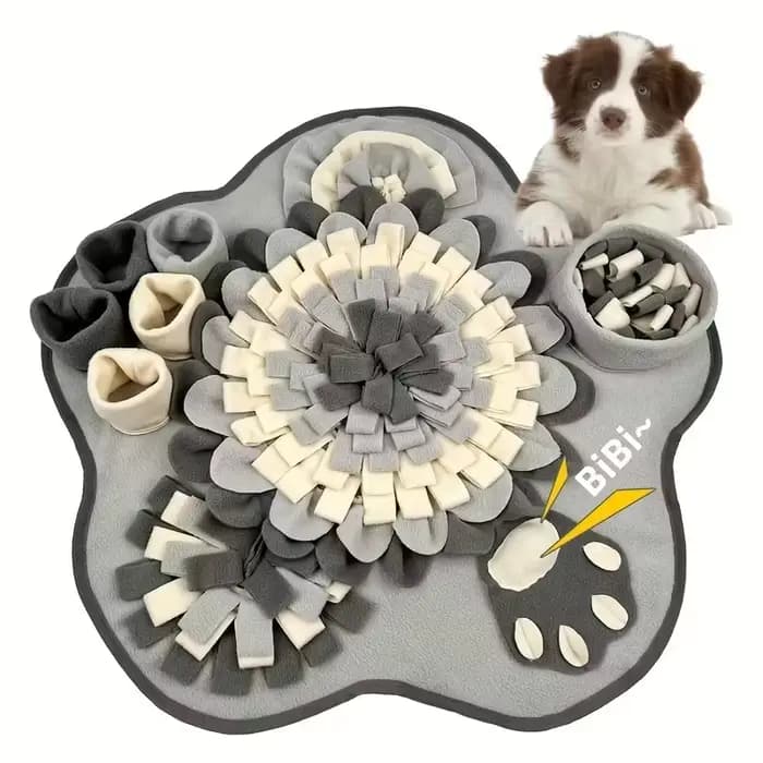 [Matelas de reniflage interactif] Tapis de reniflage interactif KM-P en polyester durable pour chiens – Jouet d'alimentation lente et de compétences de forageage