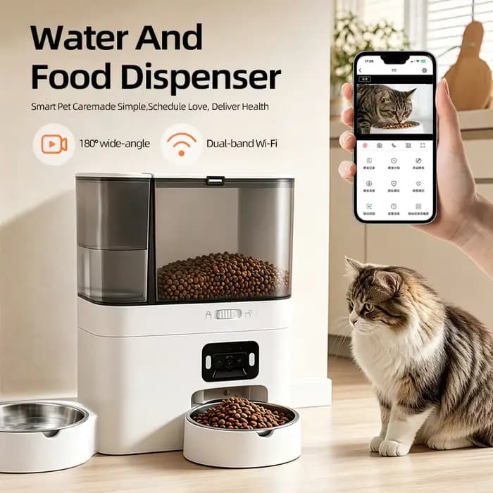 Distributeur automatique intelligent pour chats