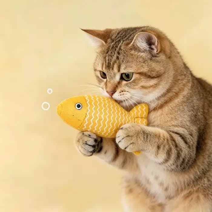 Jouet pour chat en peluche
