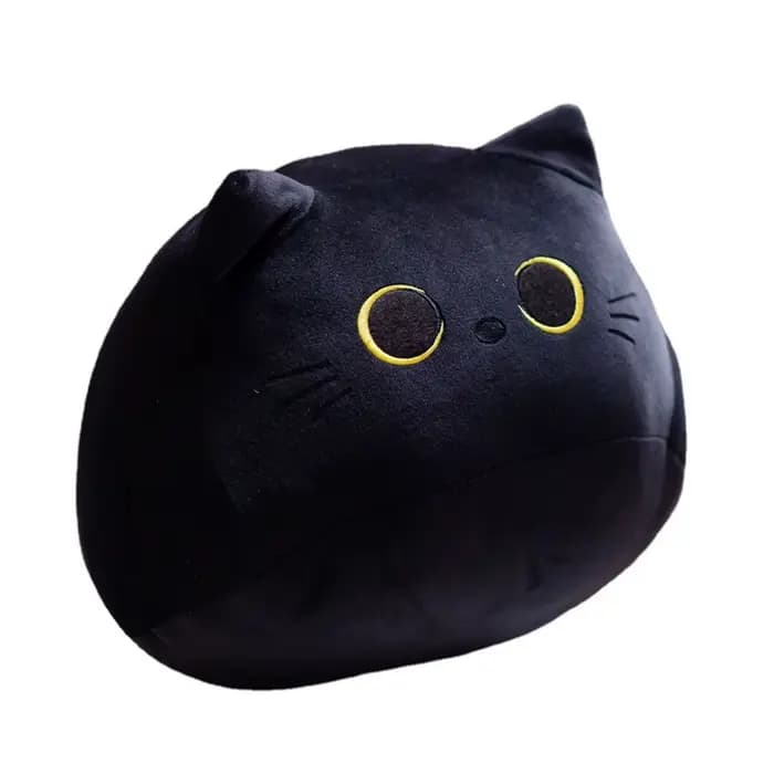 Peluche chat noir Kawaii