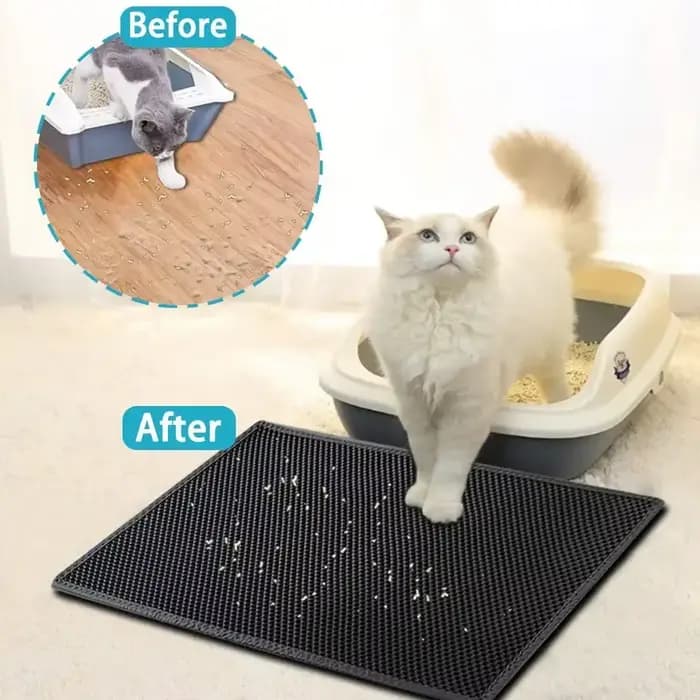 Tapis de litière pour chat avec cadeau