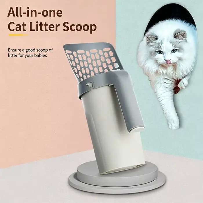 Pelle à litière pour chat avec bac intégré