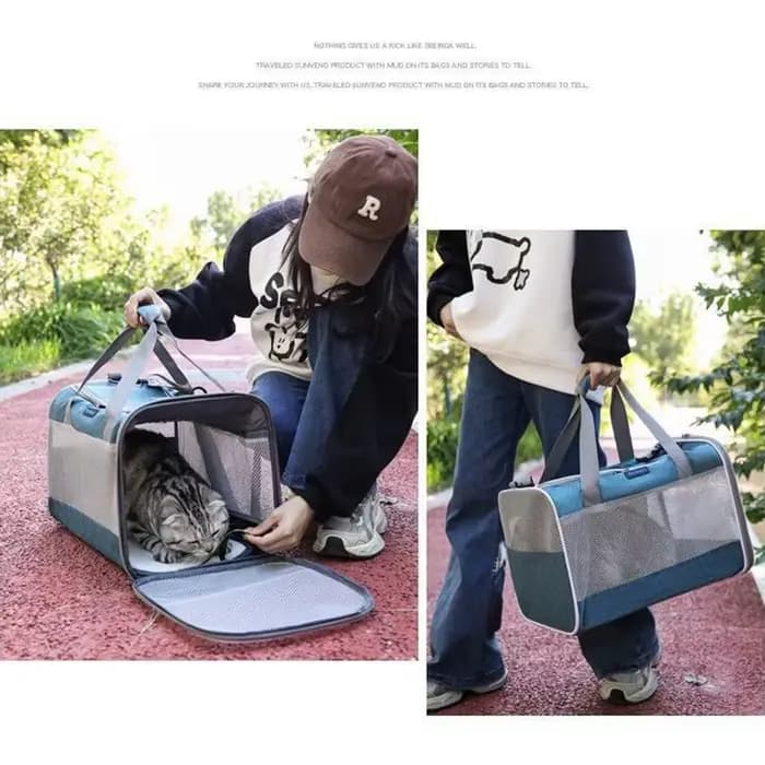 Sacs de transport pour chat en maille pliables
