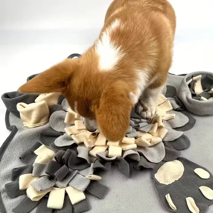 [Matelas de reniflage interactif] Tapis de reniflage interactif KM-P en polyester durable pour chiens – Jouet d'alimentation lente et de compétences de forageage