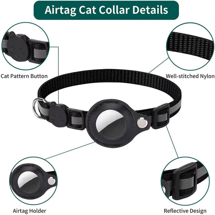 Collier de support AirTag pour chat