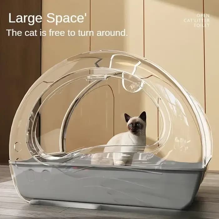 Bac à Litière Surdimensionné pour Chat