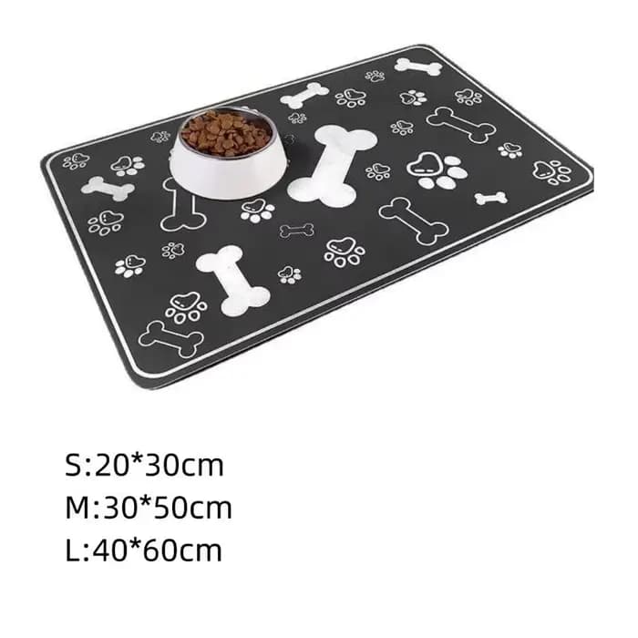 Tapis d'alimentation absorbant pour animaux de compagnie
