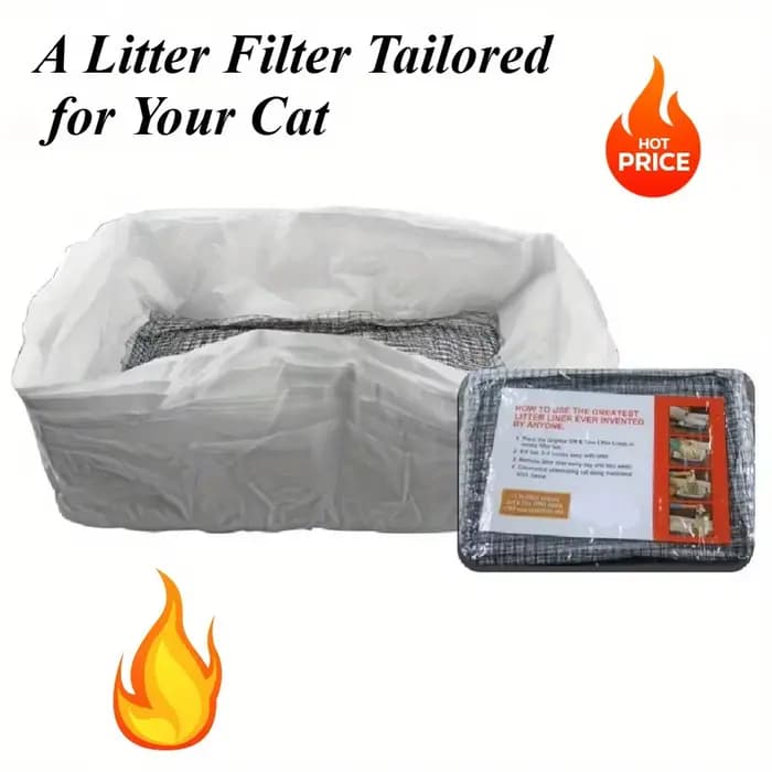Filtres à litière lavables pour chat