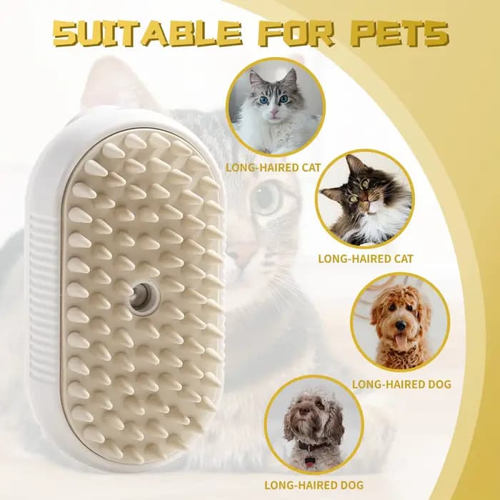 Brosse à vapeur pour poils de chat