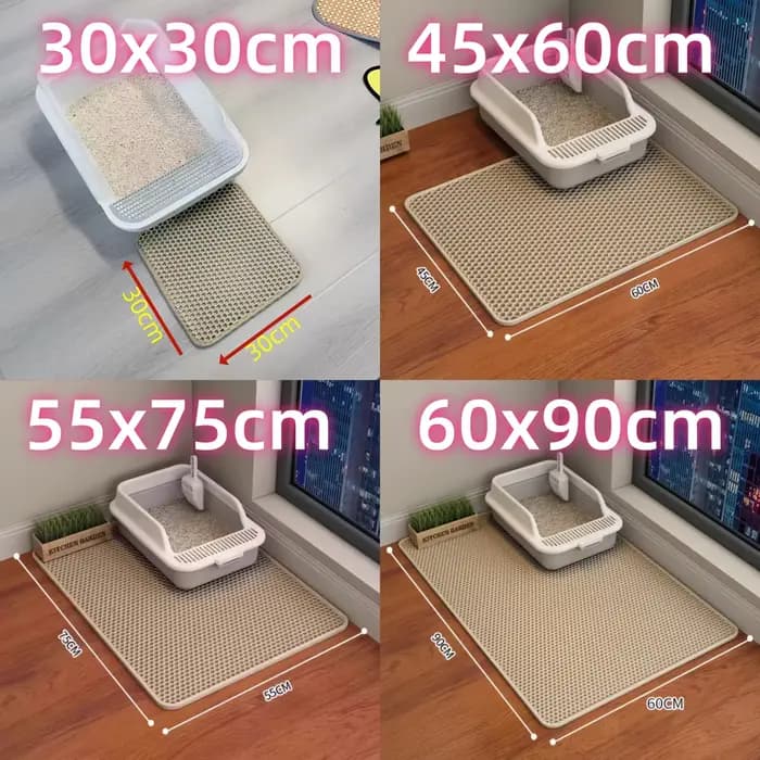Tapis pour litière de chat