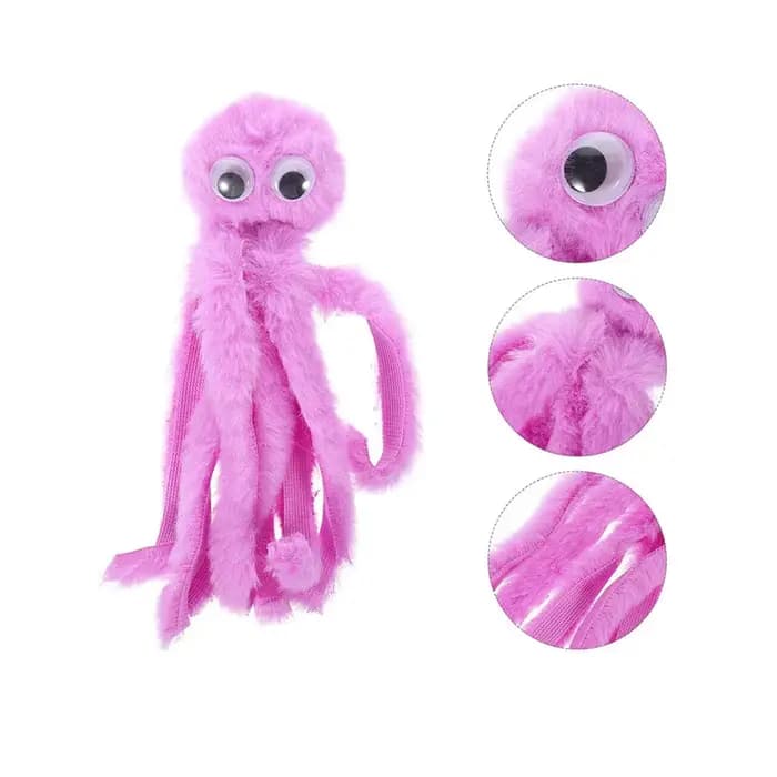 Jouets pour chat en forme de pieuvre mignons pour chatons et jeunes chats