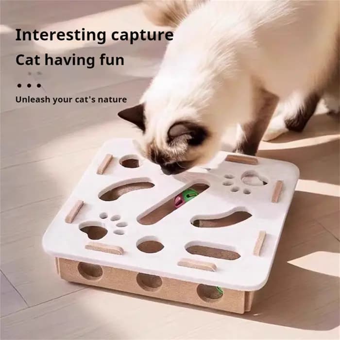 Jeu de labyrinthe en feutre pour chat