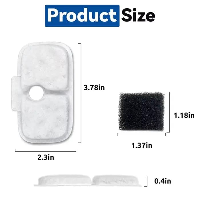 Filtres de remplacement pour fontaine à eau pour chat PETLIBRO PLWF105/PLWF115/PLWF005