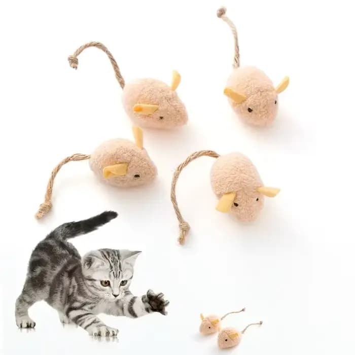 TJavier-Souris en peluche pour chats