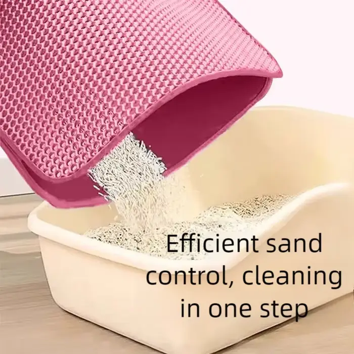 Tapis de litière pour chat antidérapant