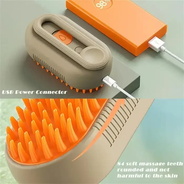 Brosse à vapeur pour chat