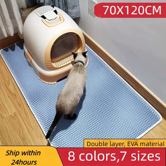 Tapis pour litière de chat