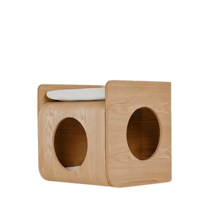 Maison en bois pour chat