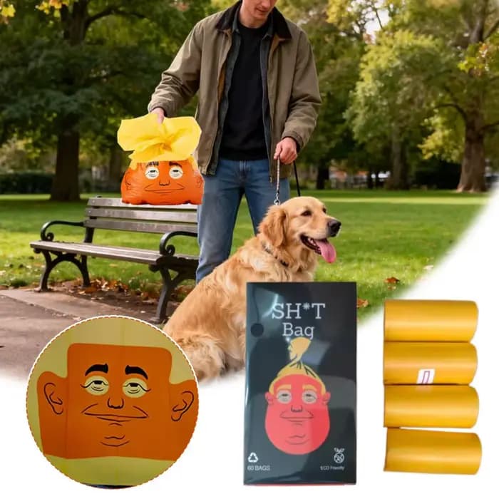 60 sachets pour excréments de chien - Design amusant et tendance