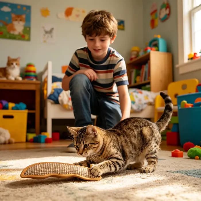 Coussin de jeu pour animaux de compagnie avec rembourrage à la catnip