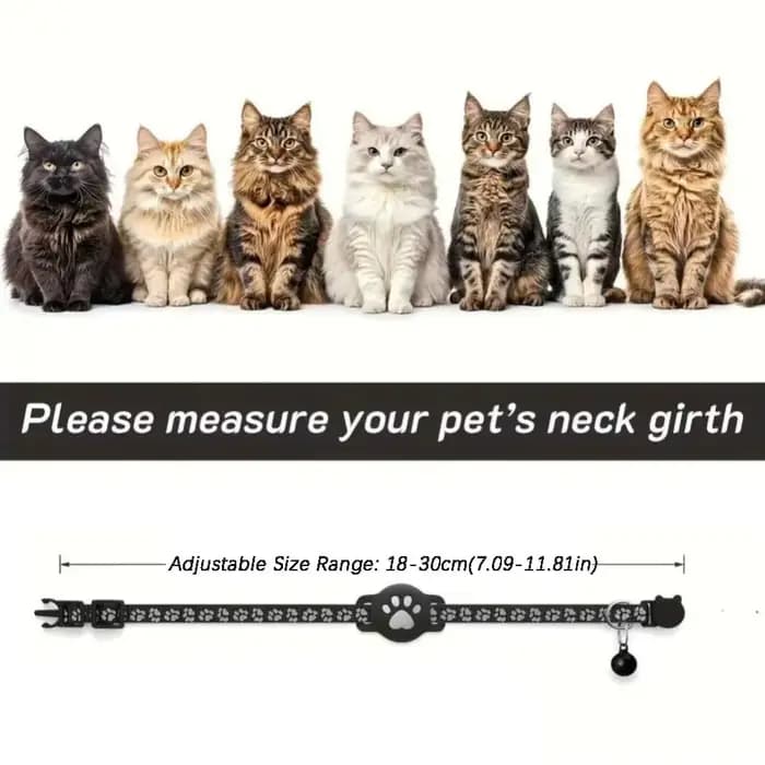 Collier de sécurité pour chat avec boucle