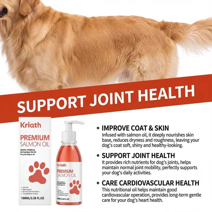 Huile de saumon pure 100 ml pour chiens et chats