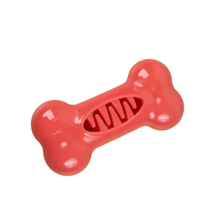 Jouet à mâcher interactif en forme d'os pour chien