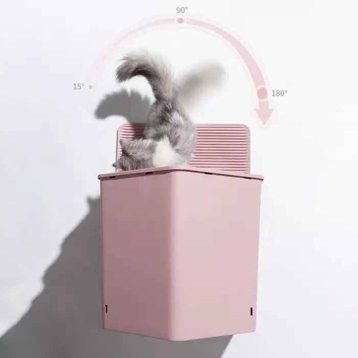 Toilettes pour chat, tiroir entièrement fermé