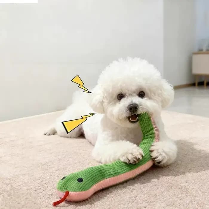 Jouet interactif pour chien et chat en forme de serpent