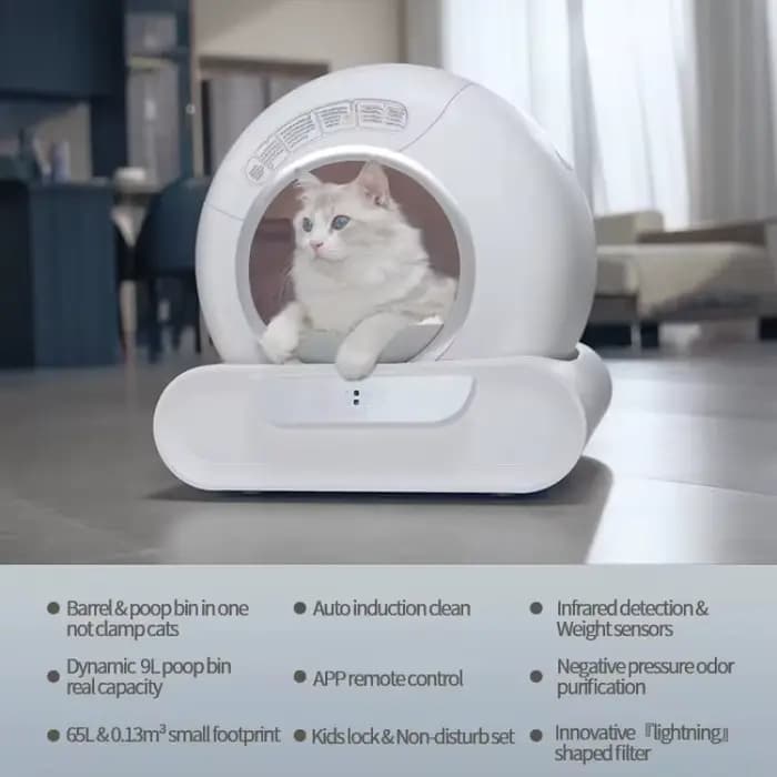 Bac à litière automatique pour chat