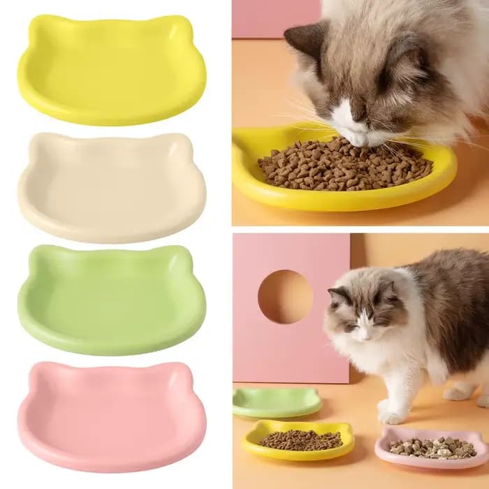 1 bol pour animaux de compagnie en forme de chat