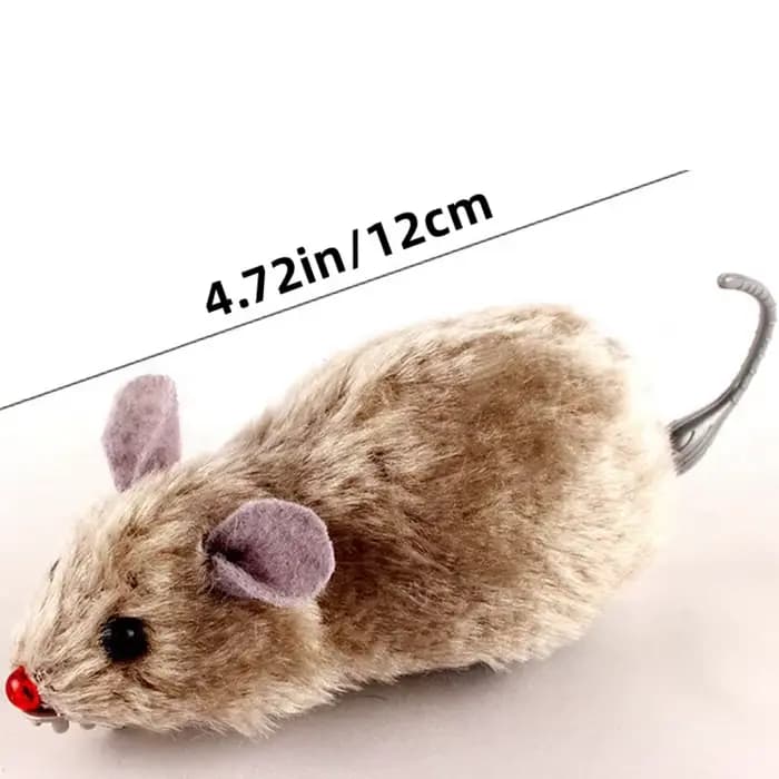 Souris en peluche réaliste et amusante