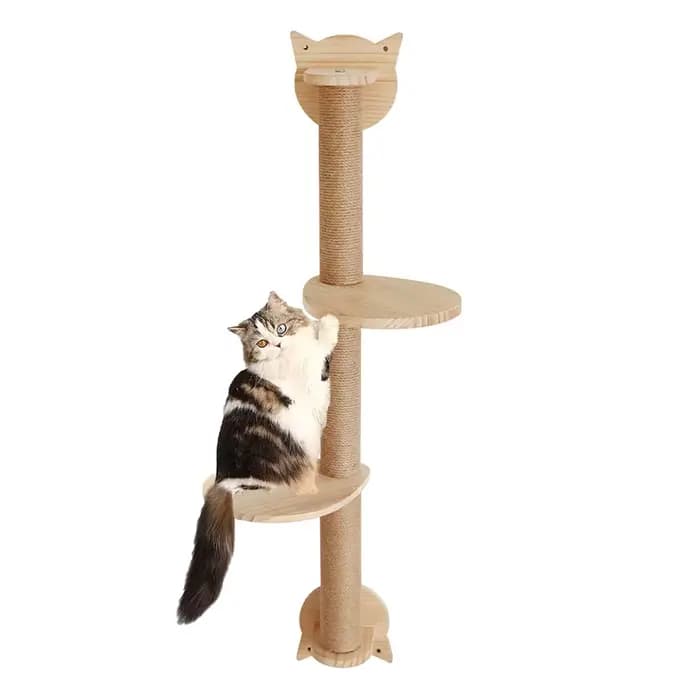 Poteaux à gratter pour chat avec 2 perchoirs