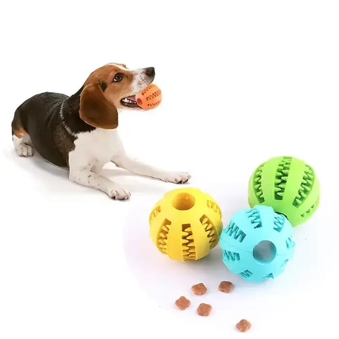 Balle à mâcher en silicone pour petits chiens