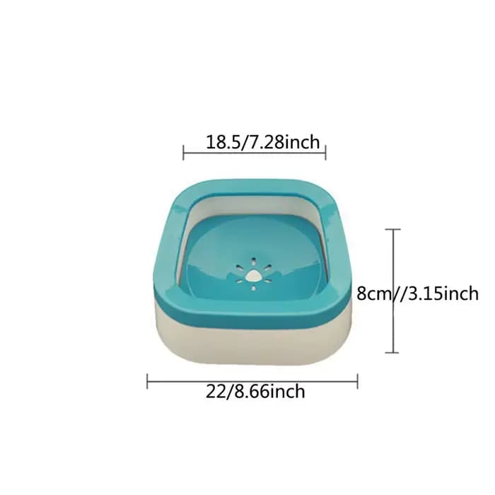 Bol d'eau anti-éclaboussures pour chiens, 1l, grande capacité, abreuvoir pour chiens, chiot, chat, accessoires pour animaux de compagnie