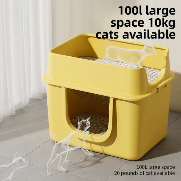 Litière automatique autonettoyante haut de gamme pour chat