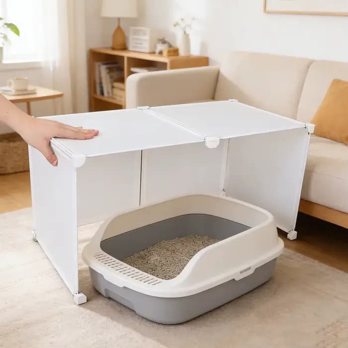 1 ensemble de protection anti-éclaboussures pour litière de chat DIY